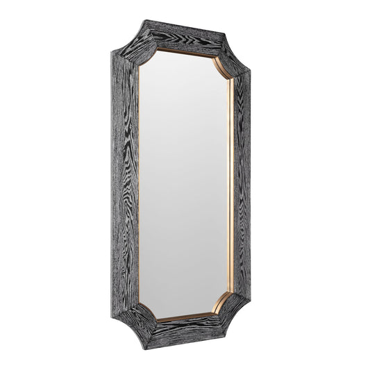 Farra 28" Mirror Cerused Black