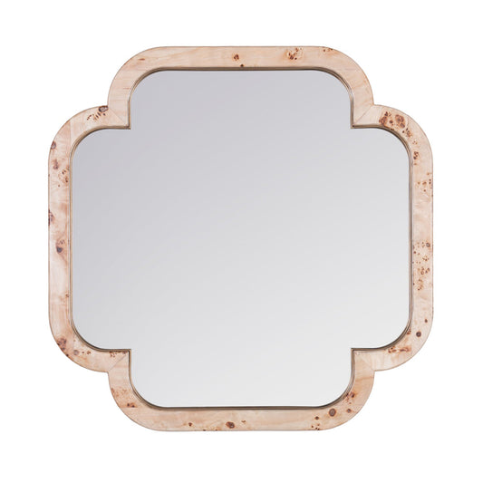 Swiss Wall Mirror 36" Poplar Burl