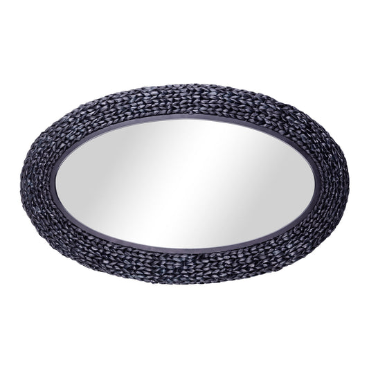 Athena Oval Wall Mirror Midnight Blue