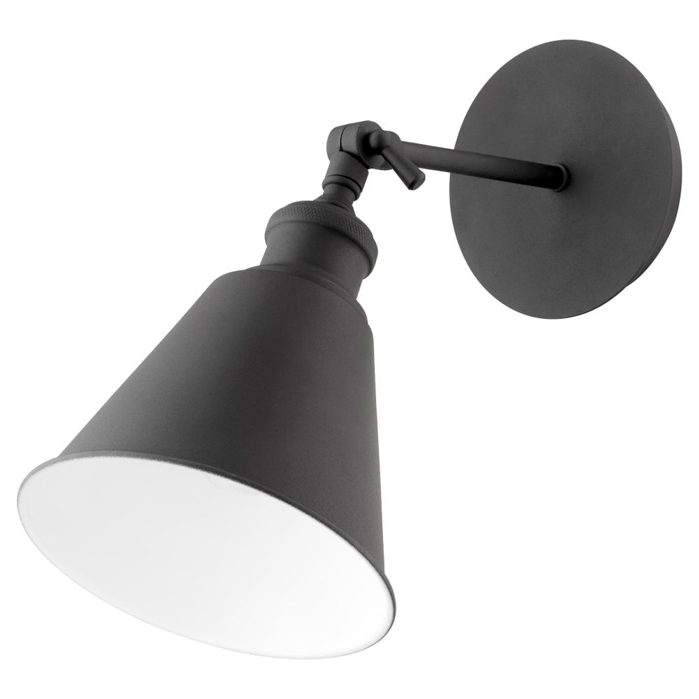 Small Cone Wall Mount - Textured Black