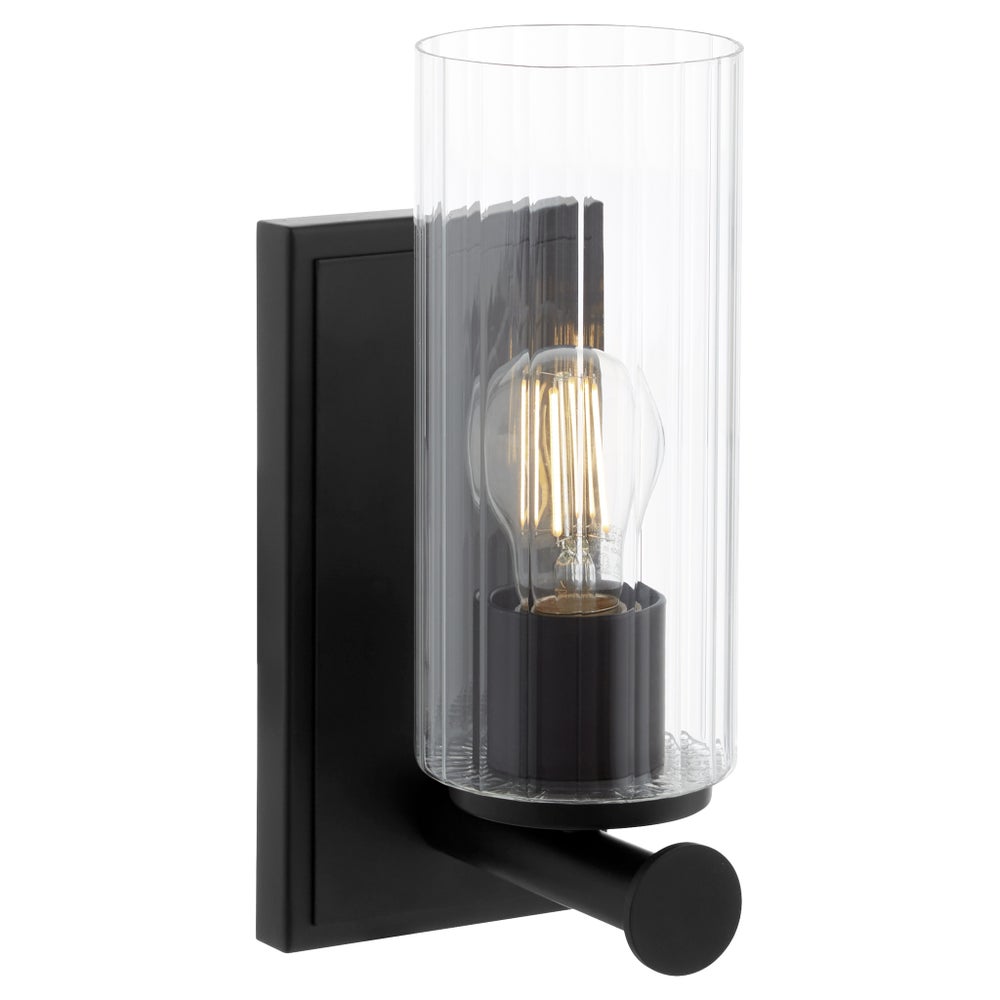 Mercier 1 Light Wall Mount - Matte Black
