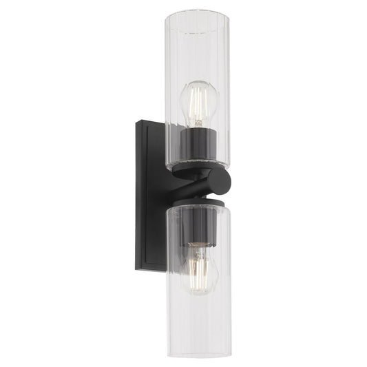 Mercier 2 Light Wall Mount - Matte Black