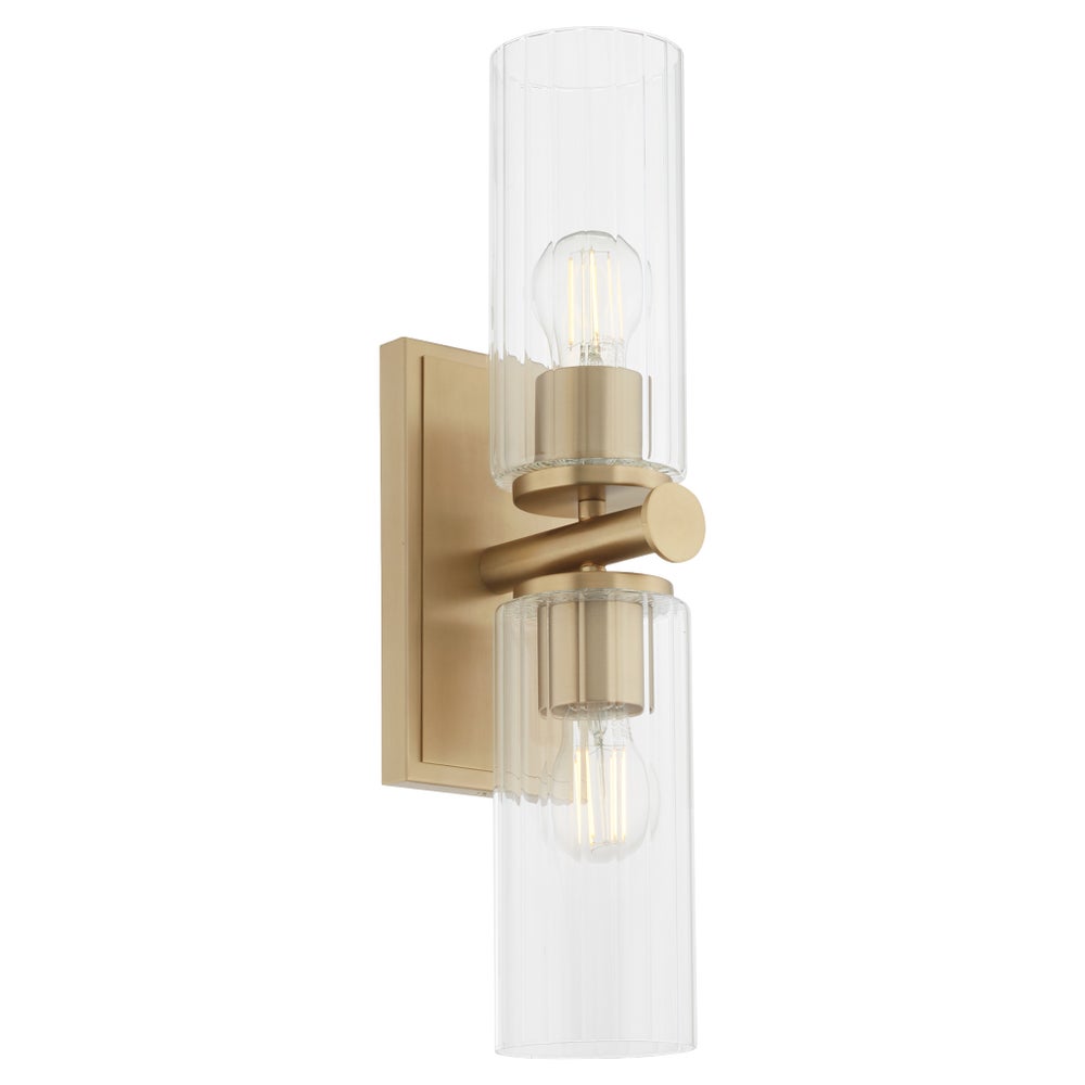 Mercier 2 Light Wall Mount - Aged Brass