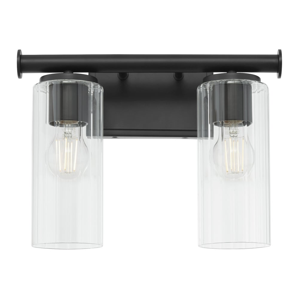 Mercier 2 Light Vanity - Matte Black