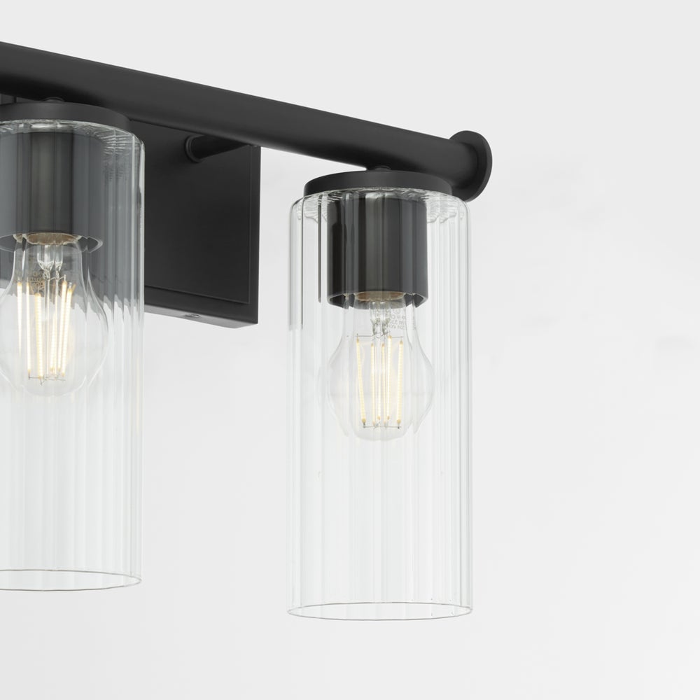 Mercier 2 Light Vanity - Matte Black