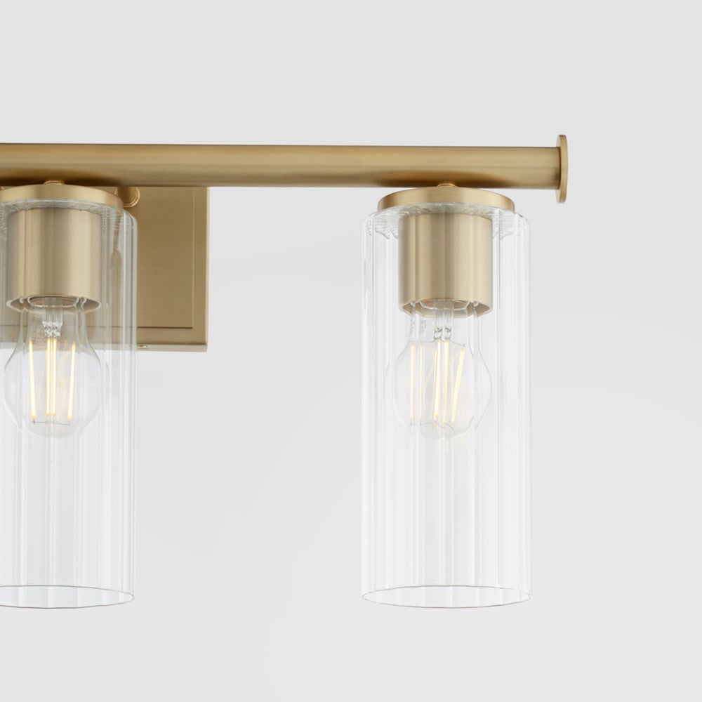 Mercier 3 Light Vanity - Aged Brass