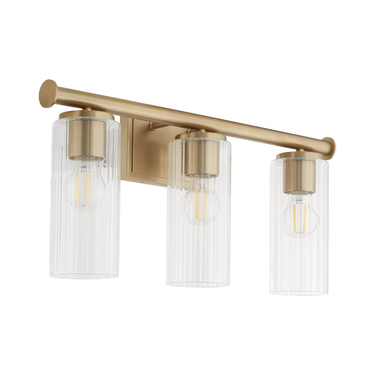 Mercier 3 Light Vanity - Aged Brass