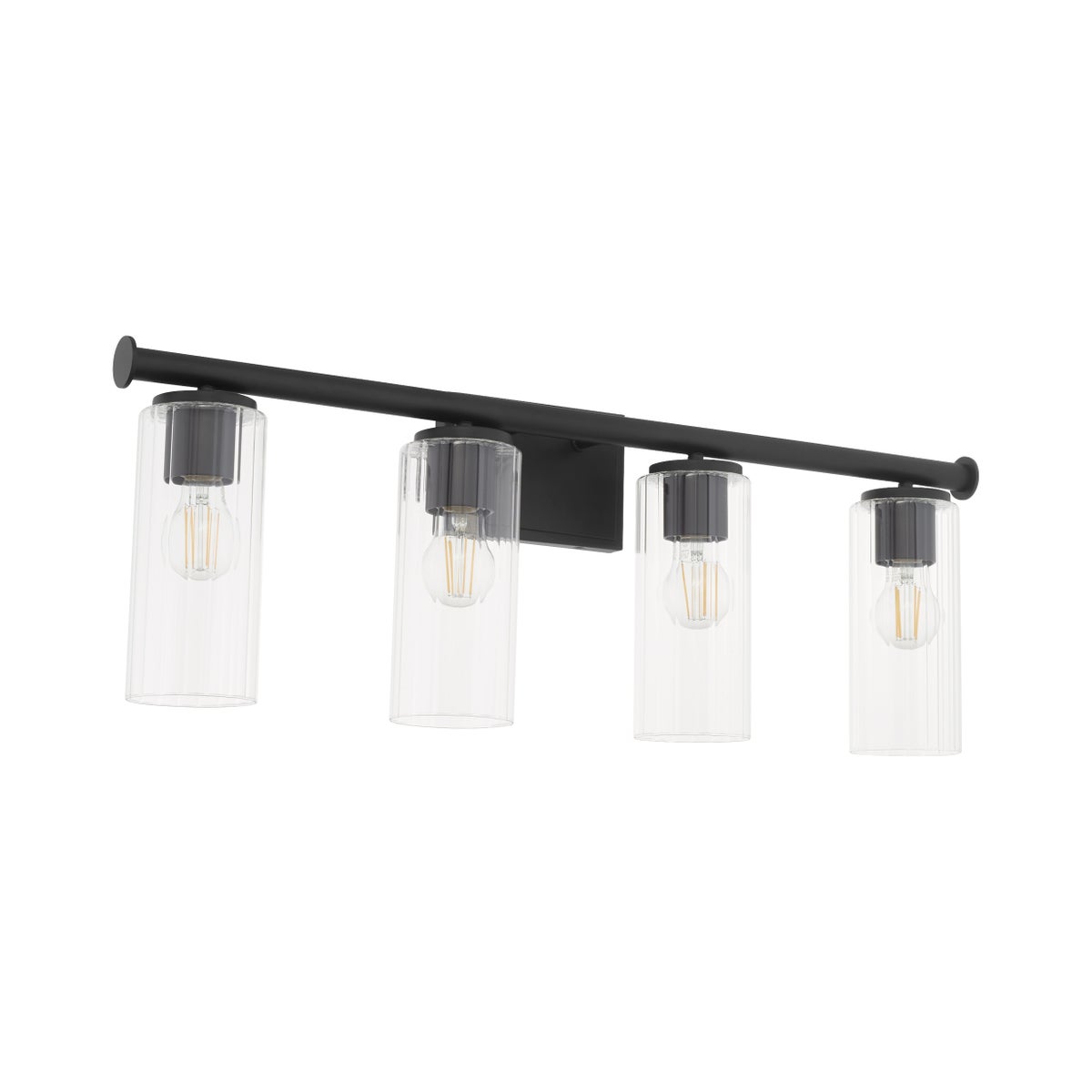 Mercier 4 Light Vanity - Matte Black