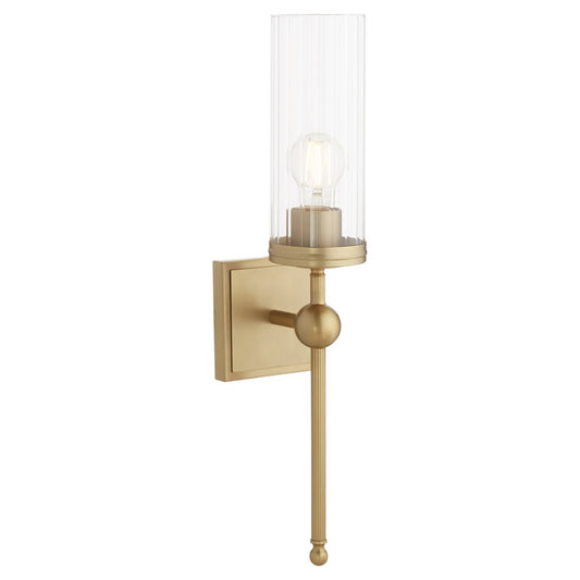 Lee Boulevard 1 Light Wall Mount - Aged Brass