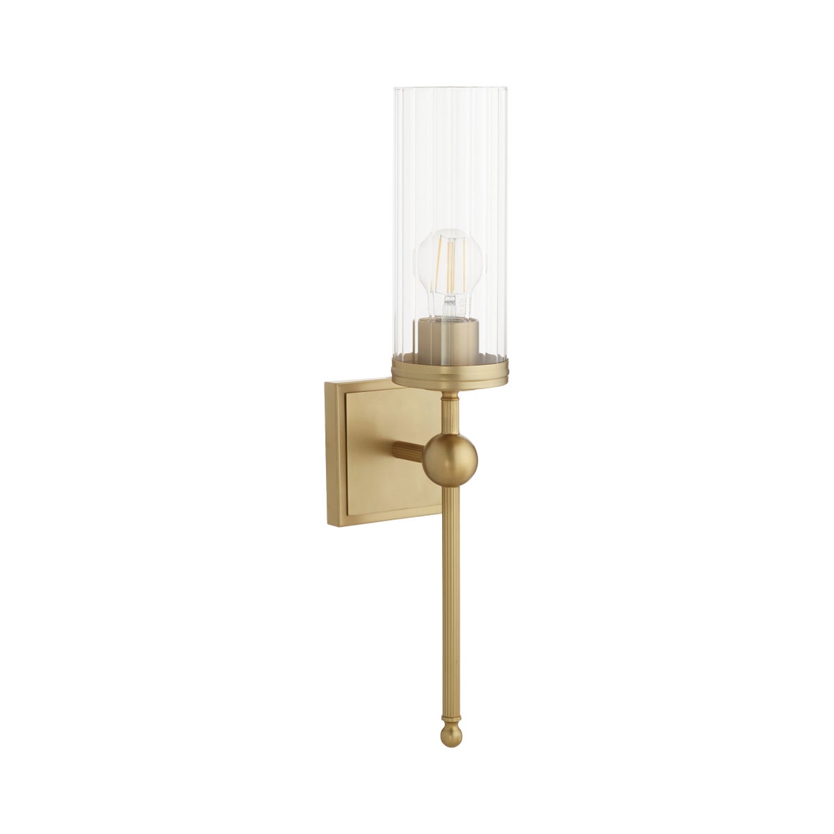 Lee Boulevard 1 Light Wall Mount - Aged Brass