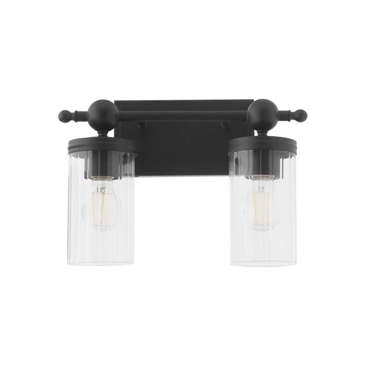 Lee Boulevard 2 Light Vanity - Matte Black