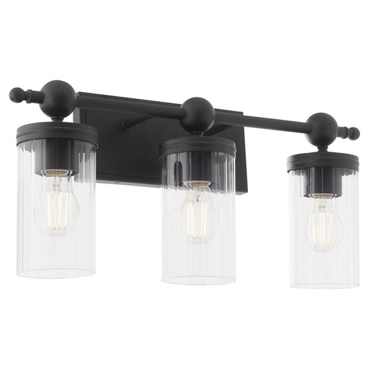Lee Boulevard 3 Light Vanity - Matte Black