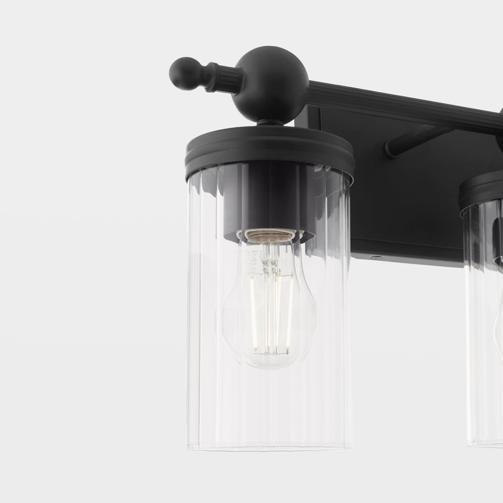 Lee Boulevard 3 Light Vanity - Matte Black