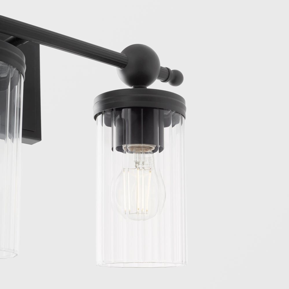 Lee Boulevard 3 Light Vanity - Matte Black