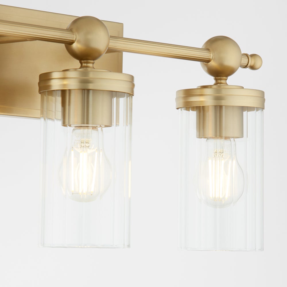 Lee Boulevard 3 Light Vanity - Aged Brass