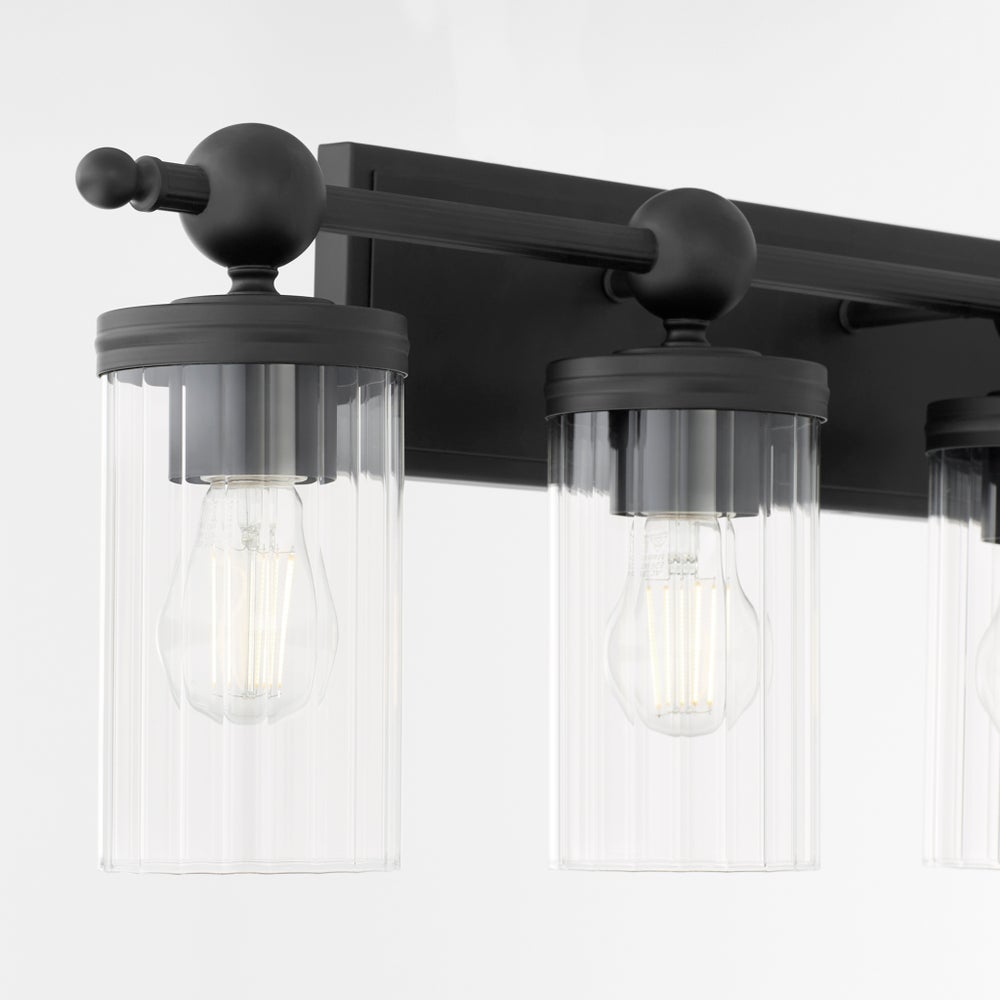 Lee Boulevard 4 Light Vanity - Matte Black
