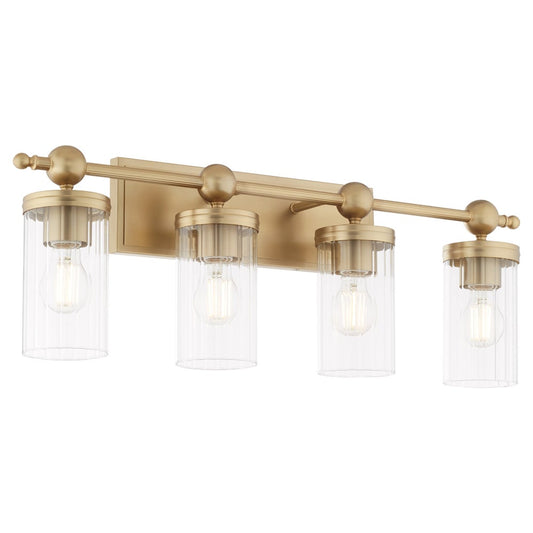 Lee Boulevard 4 Light Vanity - Aged Brass