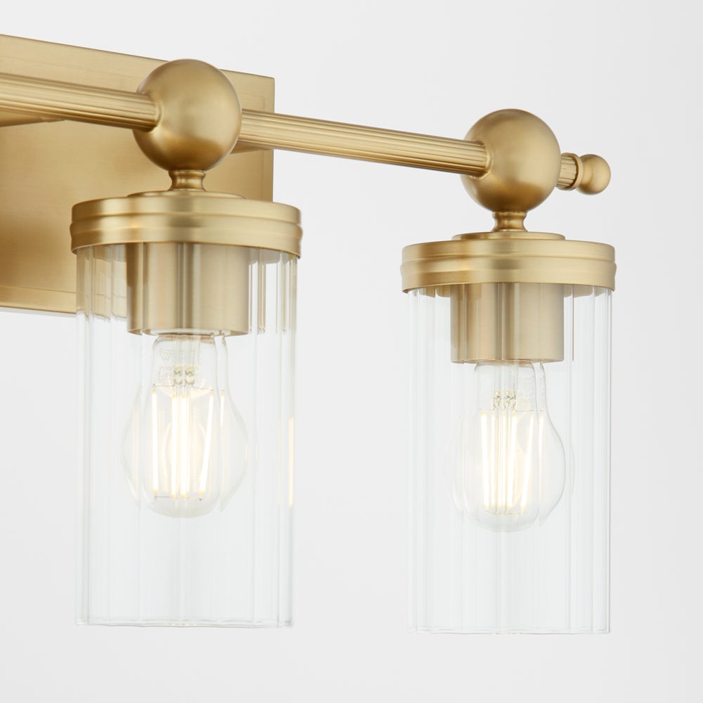 Lee Boulevard 4 Light Vanity - Aged Brass