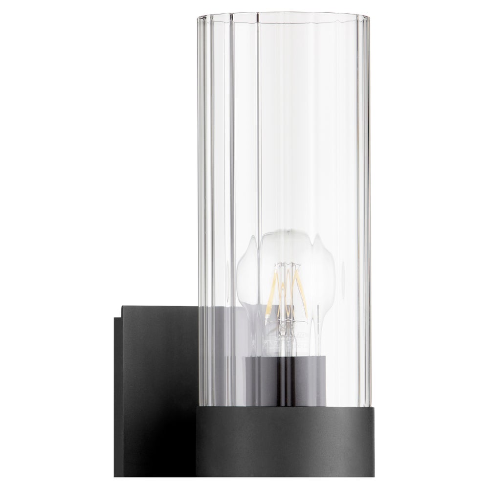 2 Light Soft Contemporary Black Wall Sconce