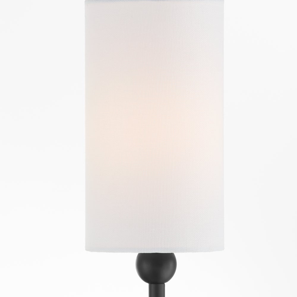 Charlotte 1 Light Wall Mount - Matte Black