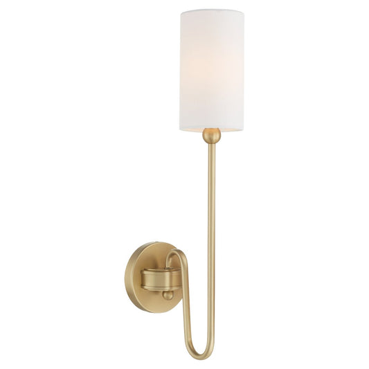 Charlotte 1 Light Wall Mount - Aged Brass