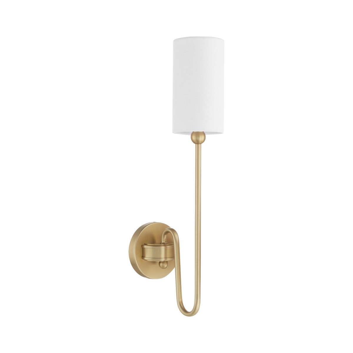 Charlotte 1 Light Wall Mount - Aged Brass