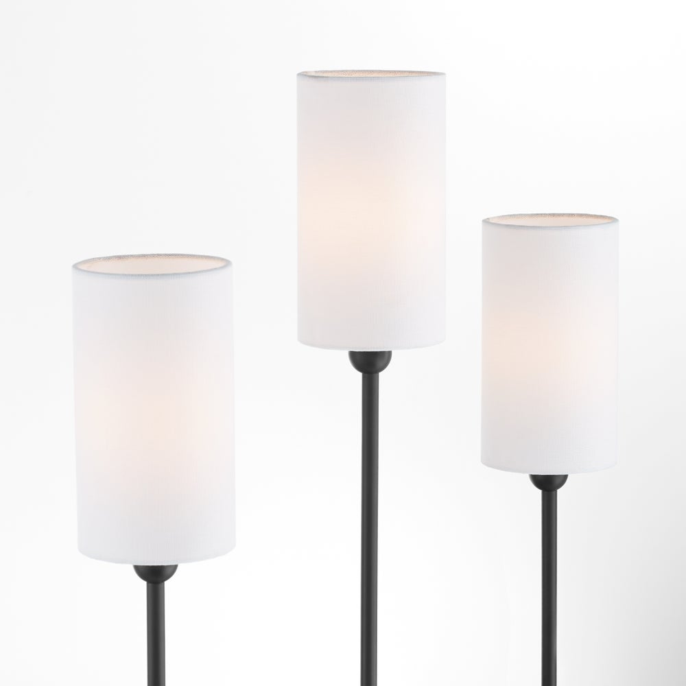 Charlotte 3 Light Wall Mount - Matte Black