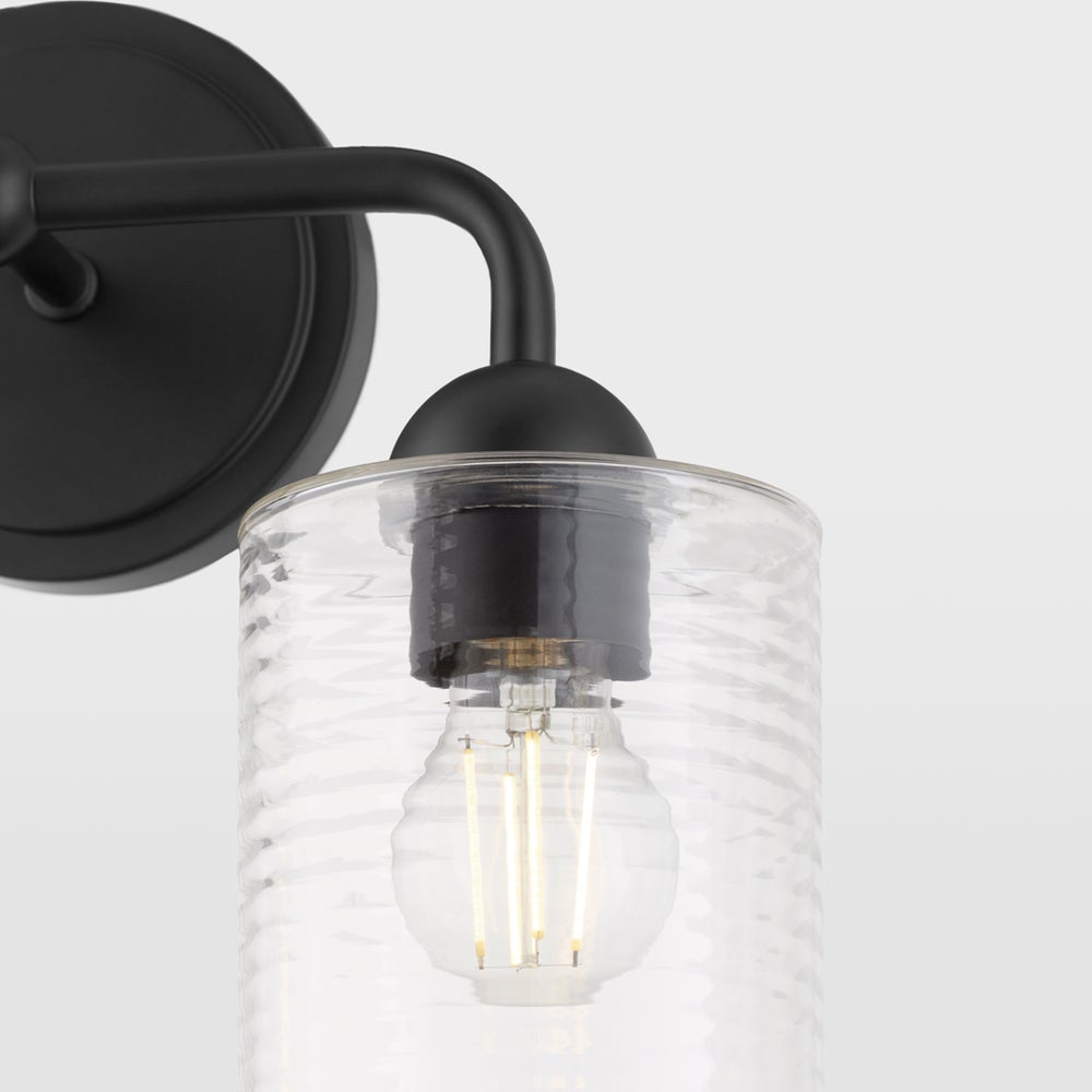Charlotte 2 Light Vanity - Matte Black