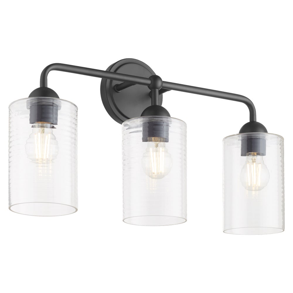 Charlotte 3 Light Vanity - Matte Black