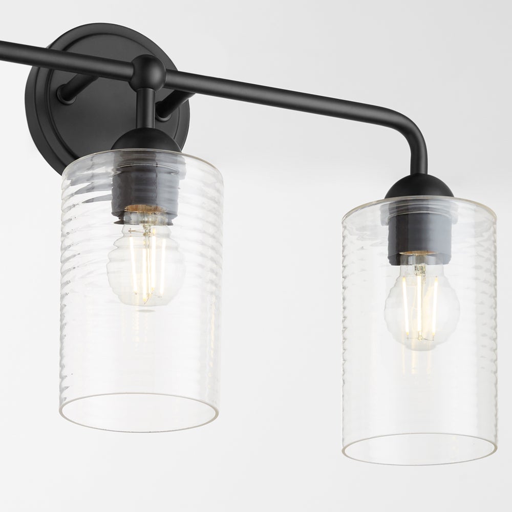 Charlotte 3 Light Vanity - Matte Black