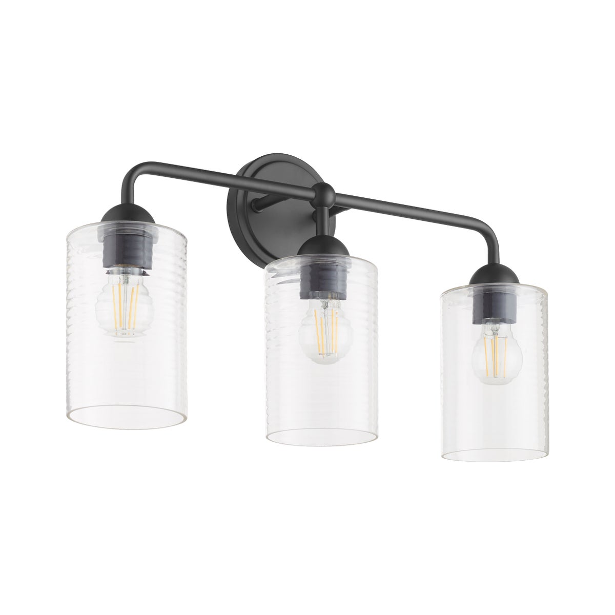 Charlotte 3 Light Vanity - Matte Black
