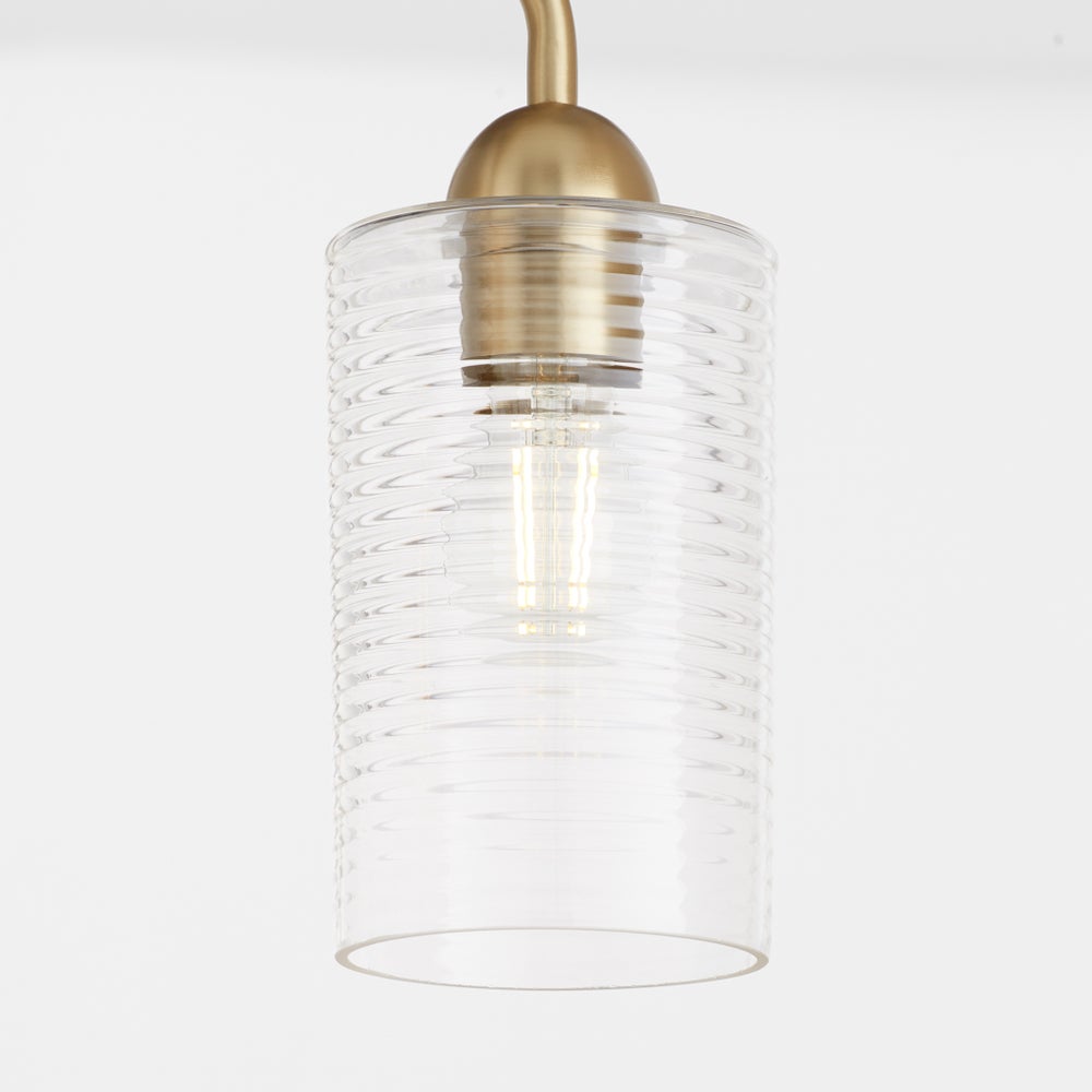 Charlotte 3 Light Vanity - Aged Brass