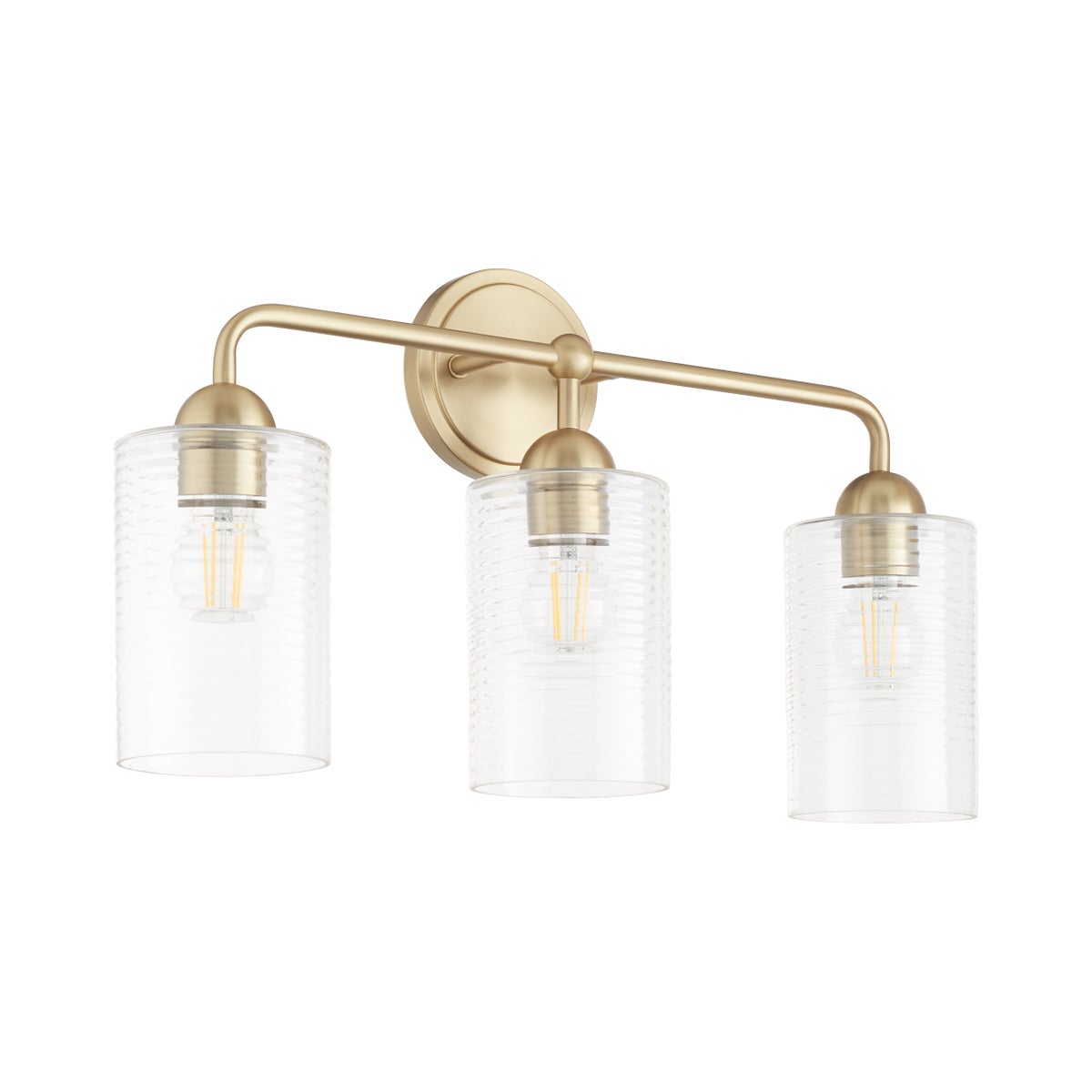 Charlotte 3 Light Vanity - Aged Brass