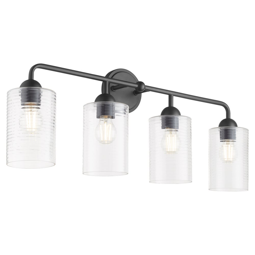 Charlotte 4 Light Vanity - Matte Black