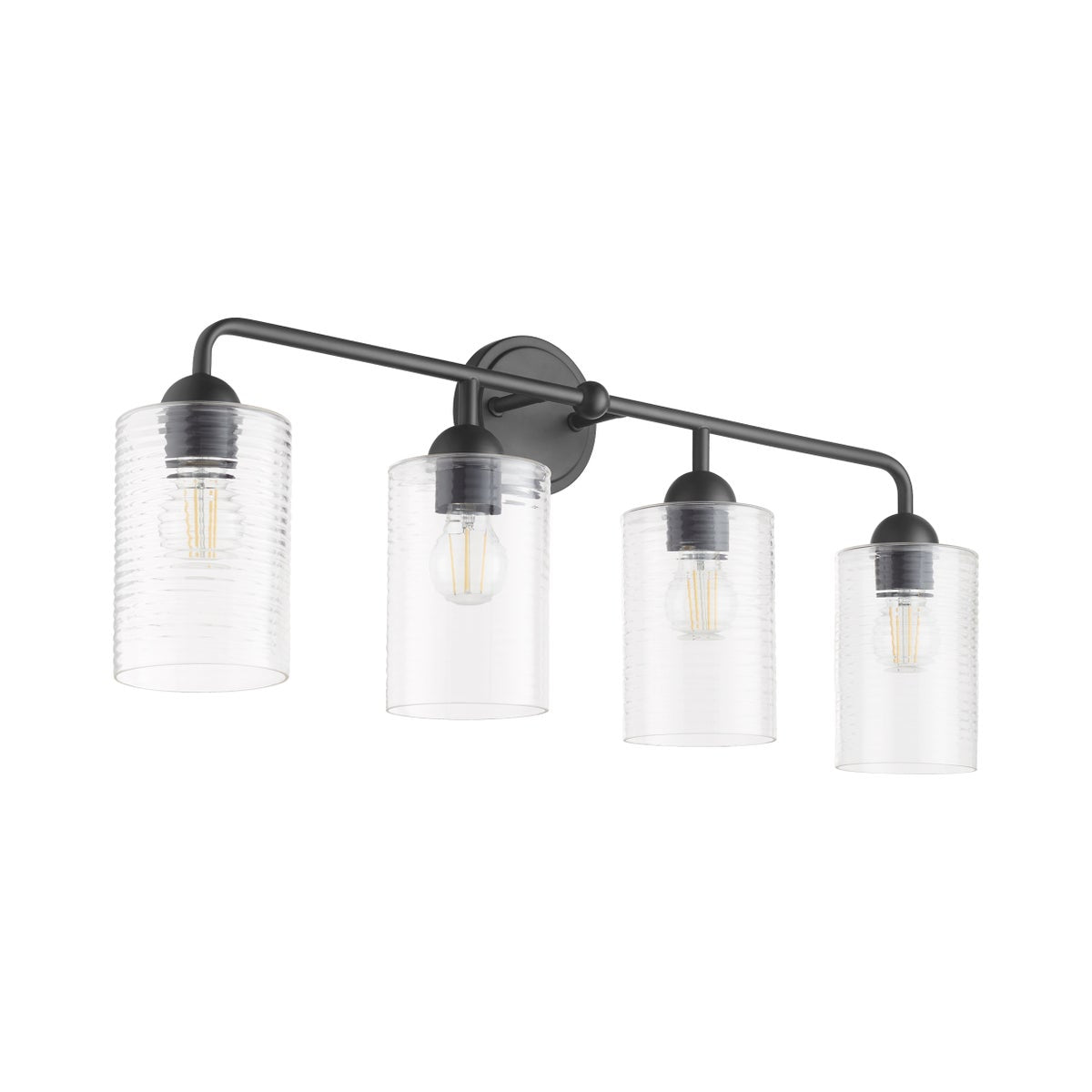 Charlotte 4 Light Vanity - Matte Black