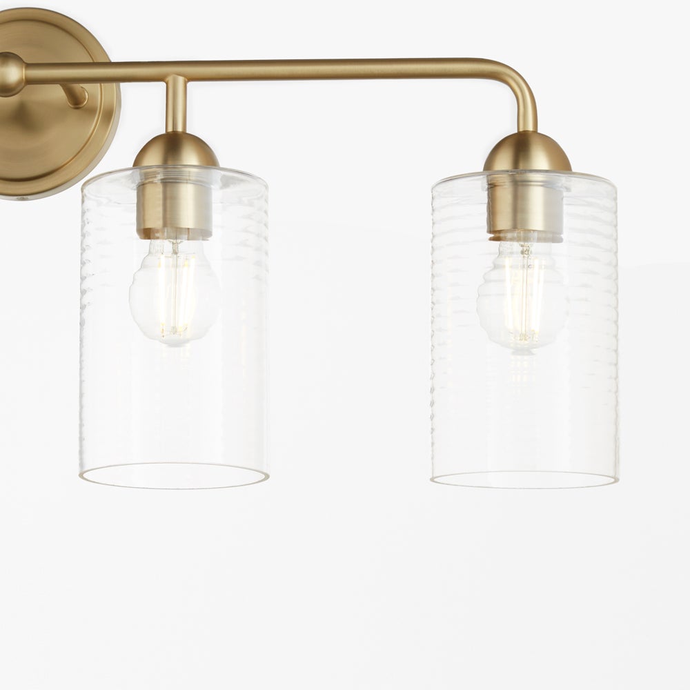 Charlotte 4 Light Vanity - Aged Brass