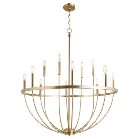 Tribute 12-Light Chandelier - Aged Brass