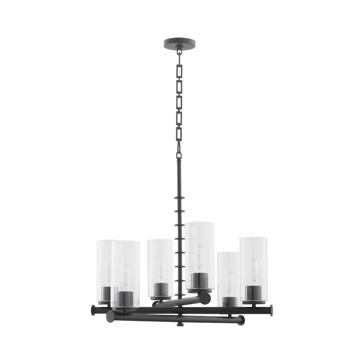 Mercier 6 Light Chandelier - Matte Black