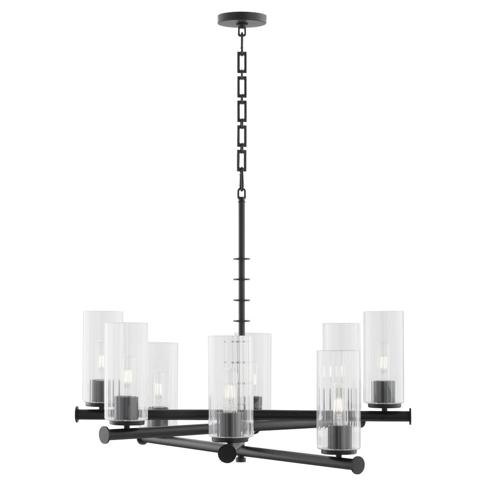 Mercier 8 Light Chandelier - Matte Black