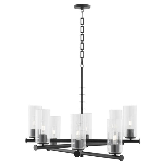 Mercier 8 Light Chandelier - Matte Black