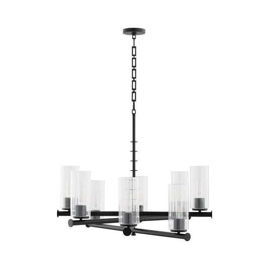 Mercier 8 Light Chandelier - Matte Black