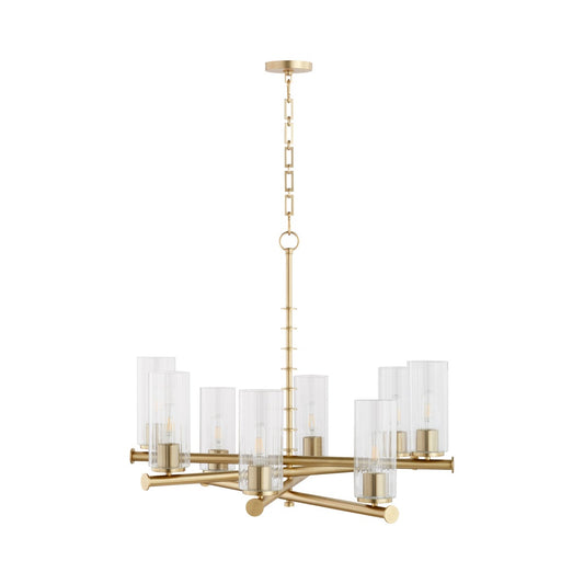 Mercier 8 Light Chandelier - Aged Brass