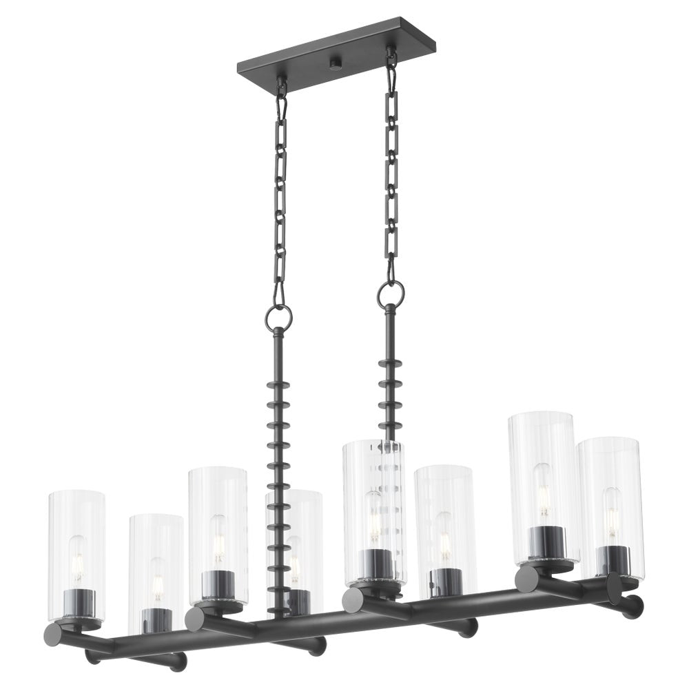 Mercier 8 Light Linear - Matte Black