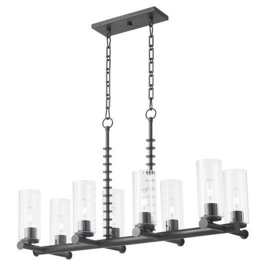 Mercier 8 Light Linear - Matte Black