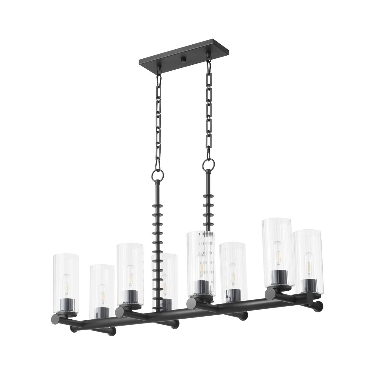 Mercier 8 Light Linear - Matte Black