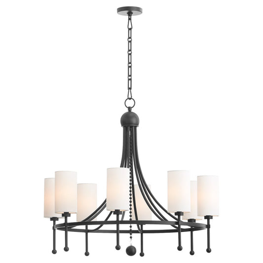 Lee Boulevard 8 Light Bead Chandelier - Matte Black