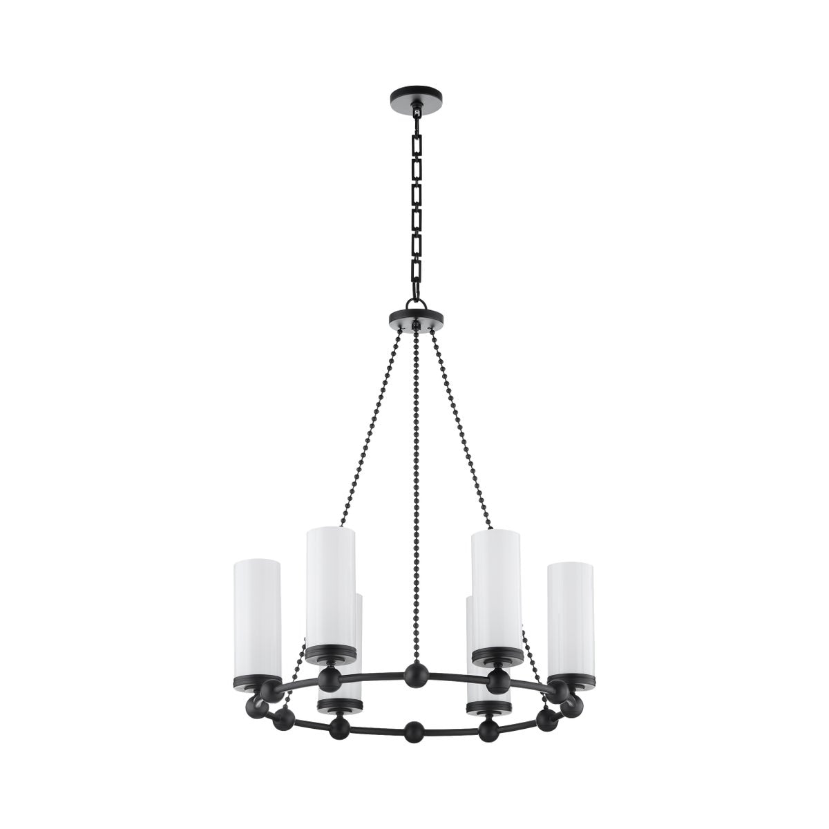 Lee Boulevard 6 Light Chandelier - Matte Black