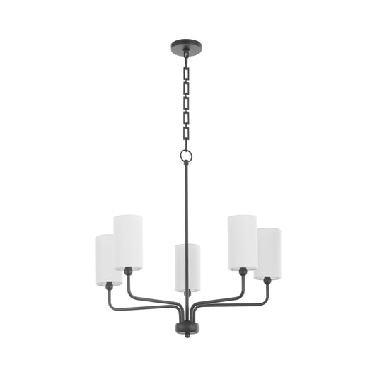 Charlotte 5 Light Chandelier - Matte Black
