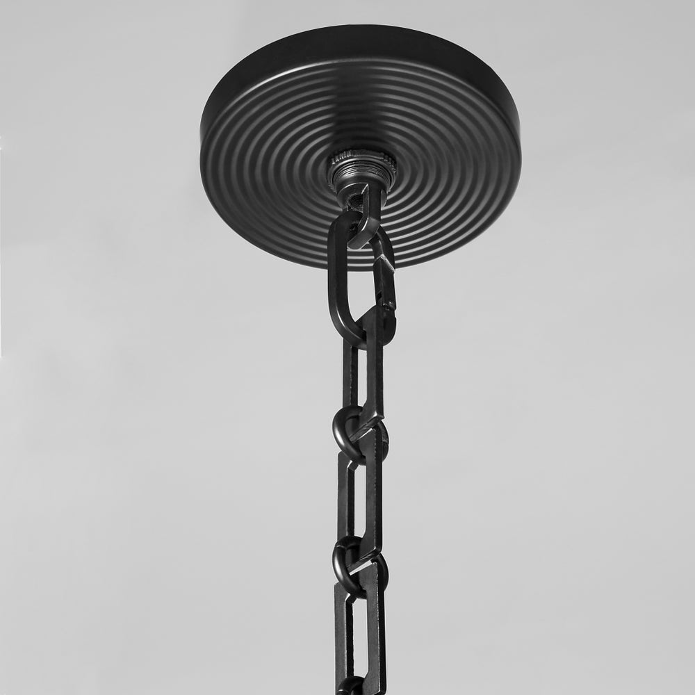 Belinder 6 Light Fabric Pendant - Matte Black