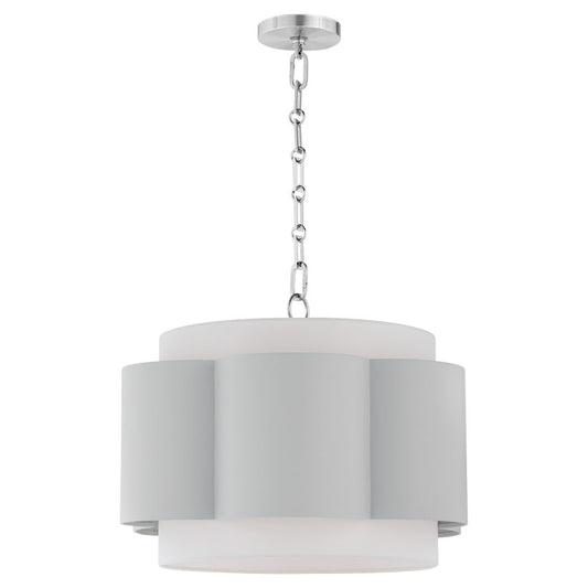BELINDER 4 Light Pendant - Brittany Blue / Chrome
